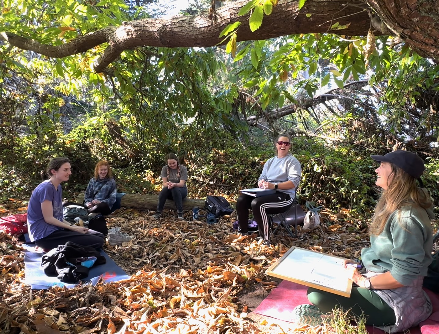 Coastside Leadership Academy learning in Nature